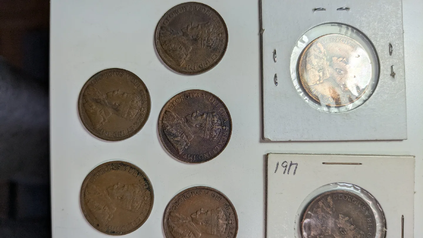 11  Canadian Large One Cent Coins image indicator(7)