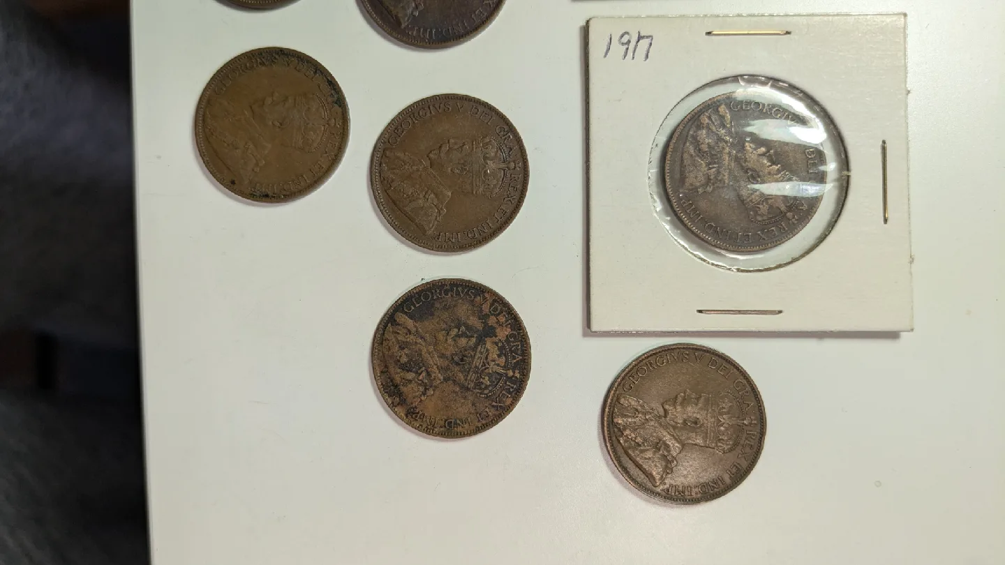 11  Canadian Large One Cent Coins image indicator(8)