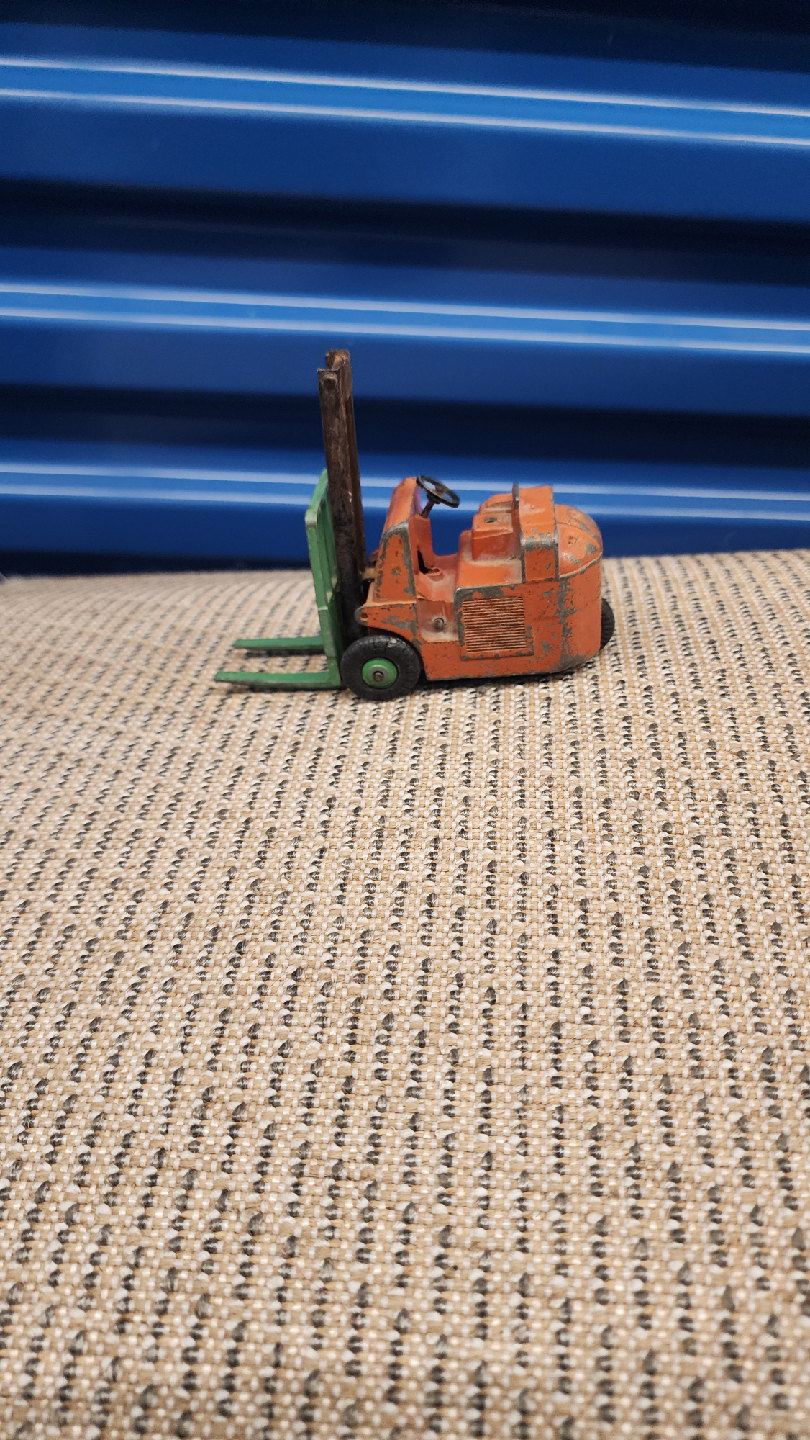 Vintage Dinky Toy Forklift - Orange