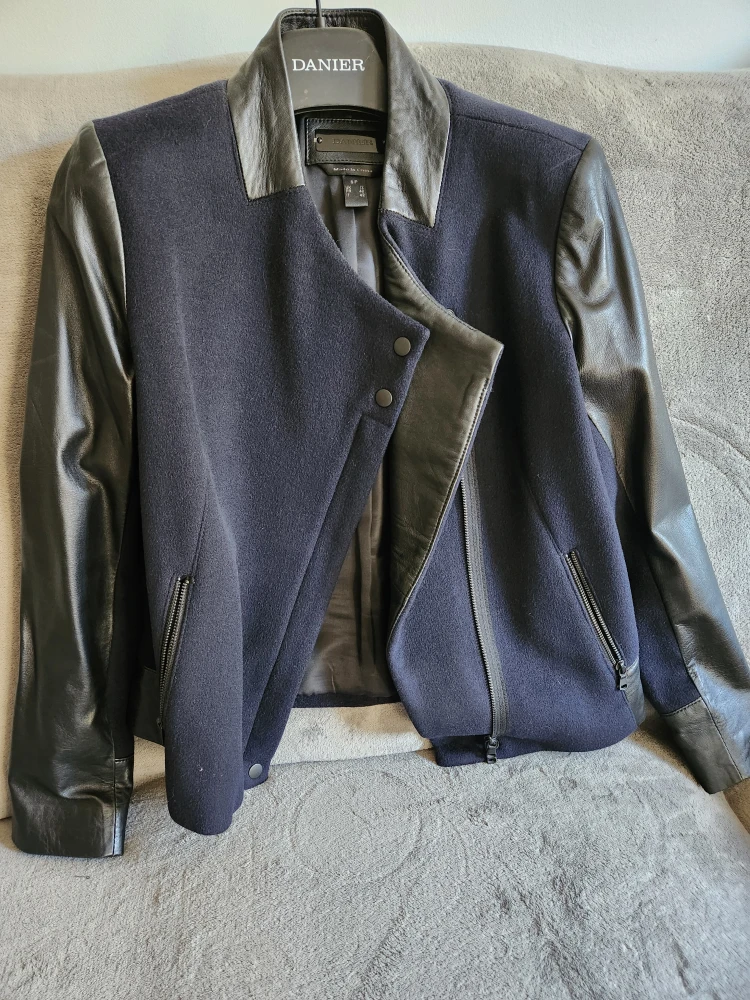 Danier Leather & Wool Jacket - Size SP
