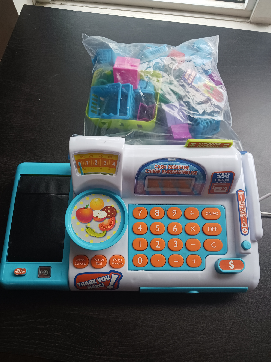 Toy Cash Register with Mini Food & Baskets - photo 2