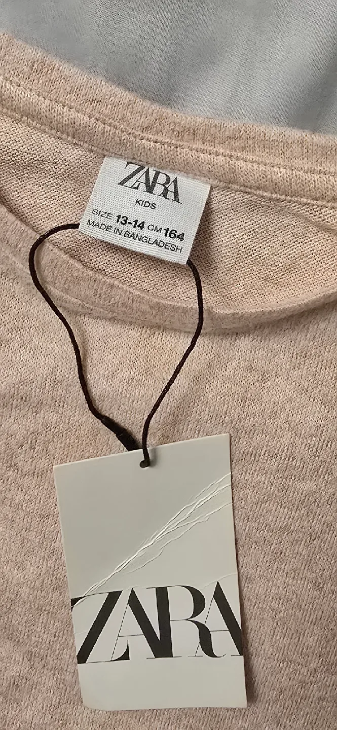 NEW! Girls Zara Kids Top in Light Pink! Size 13 - 14 image indicator(5)