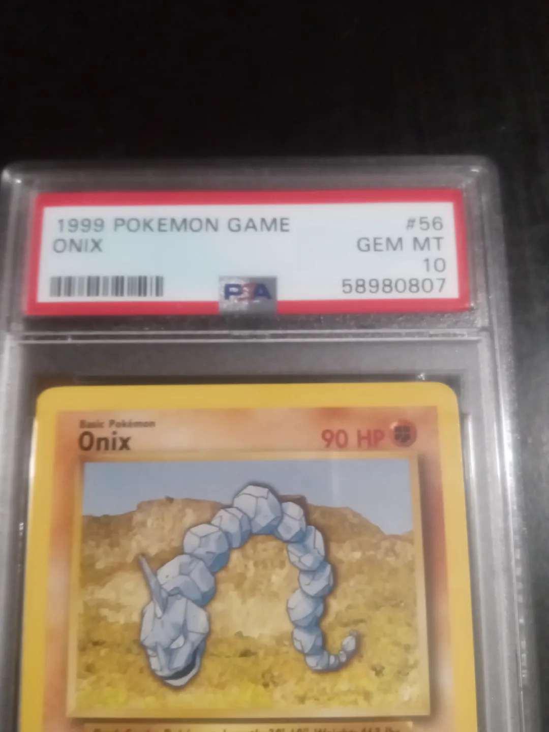 1999 Pokemon Game Onix PSA 10 image indicator(2)