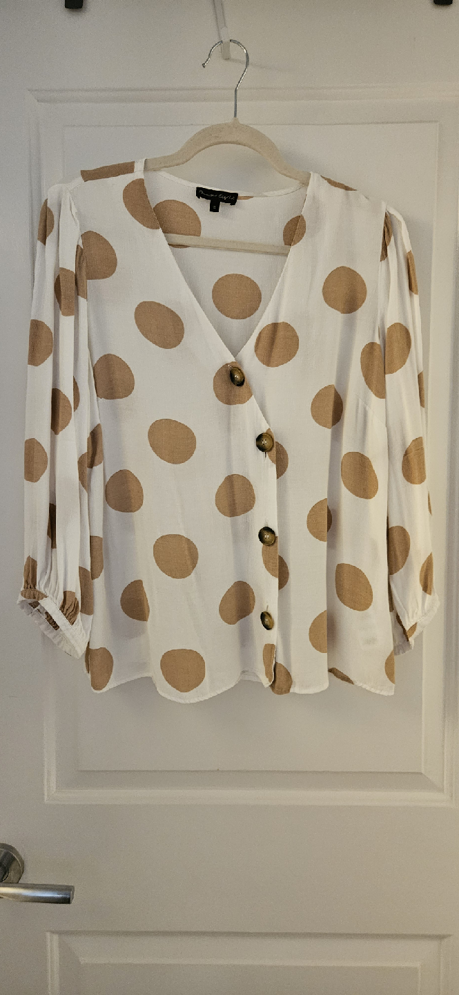 Phase Eight Polka Dot Blouse - Medium to Large (US 10, UK 14) - photo 4