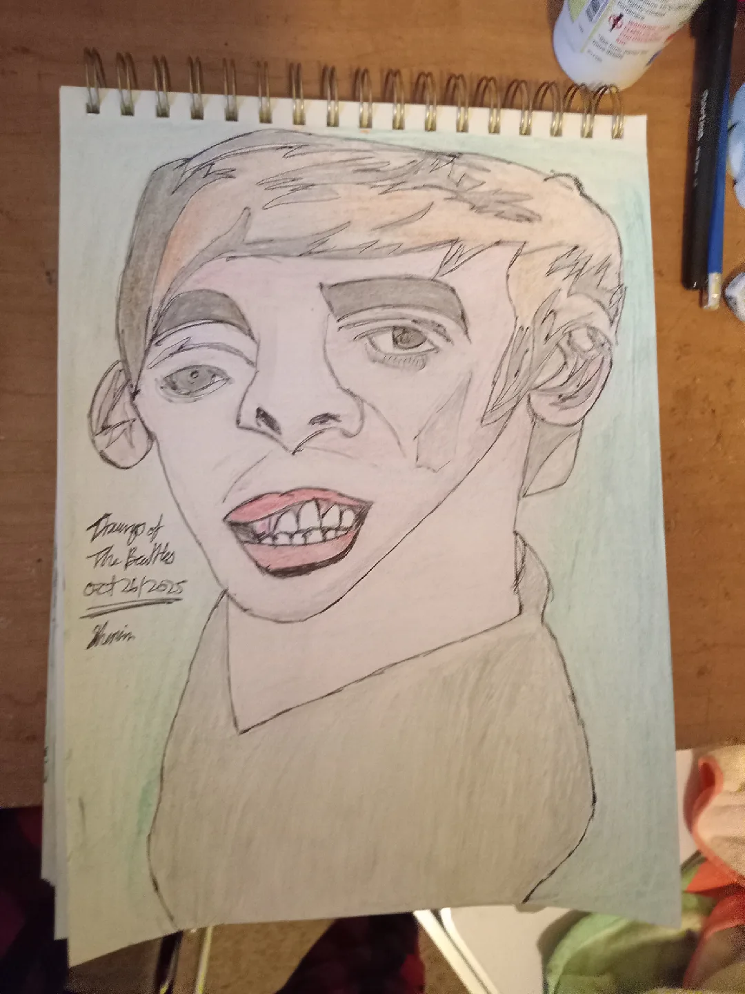 The Beatles Drawing Illustration by custom artist Sherwin image indicator(2)