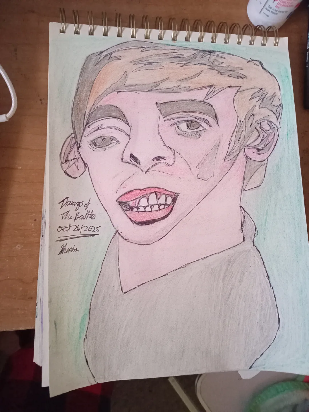 The Beatles Drawing Illustration by custom artist Sherwin image indicator(3)