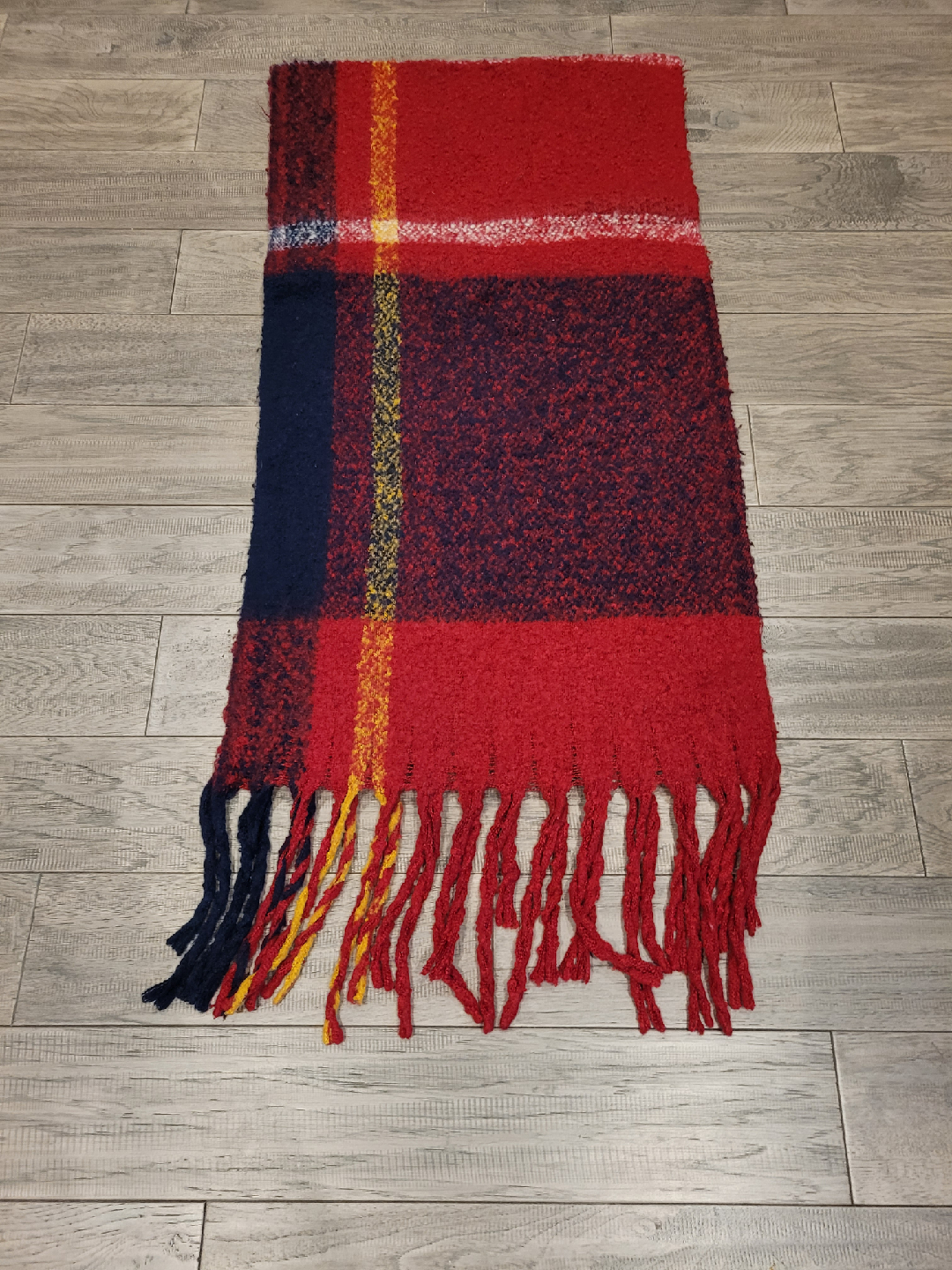 Red Plaid Scarf