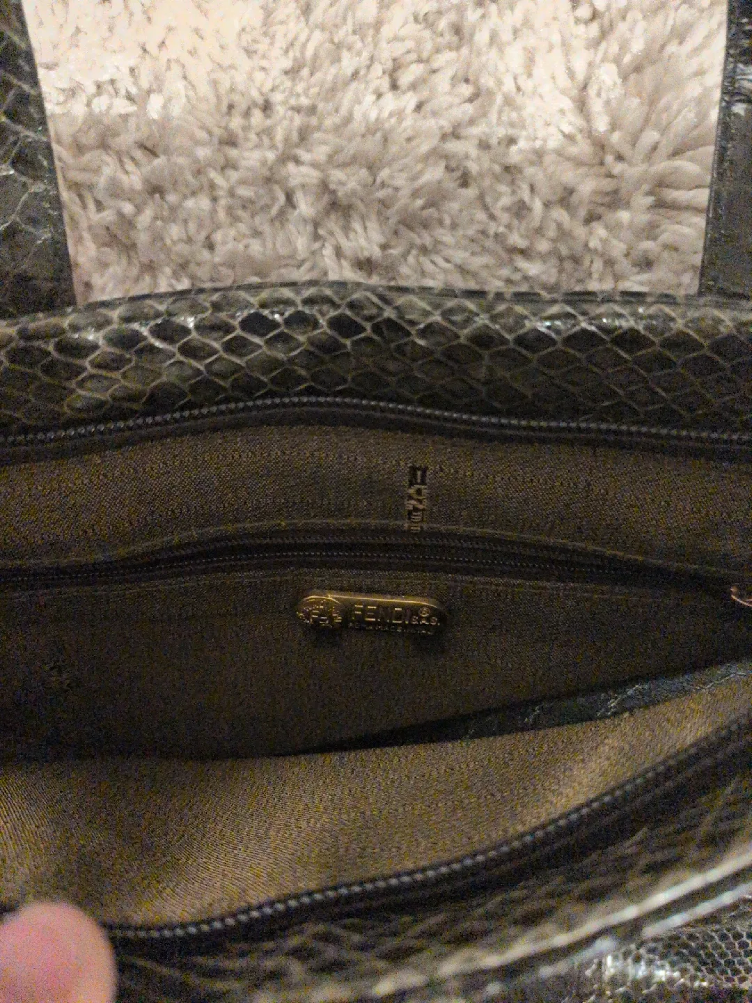 Fendi Snakeskin Leather Handbag image indicator(2)