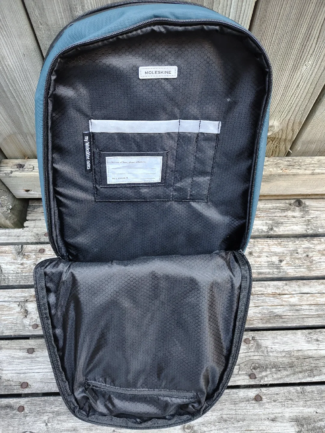 Moleskine Backpack Teal Blue image indicator(4)