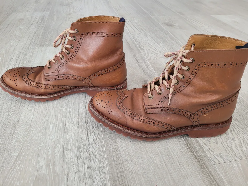 Brown Leather Wingtip Boots image indicator(4)