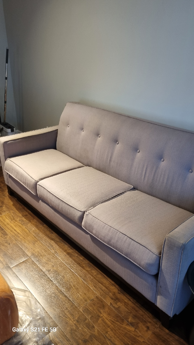 Three-Seater Sofa - Light Grey