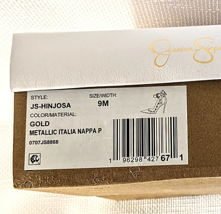 Jessica Simpson Ankle Strap Studded Stilettos image indicator(10)