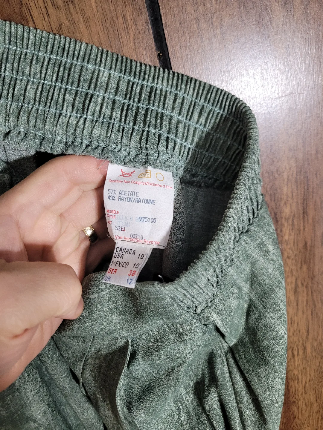 Joseph Ribkoff Green & White Skirt Suit - Size 10 image indicator(7)