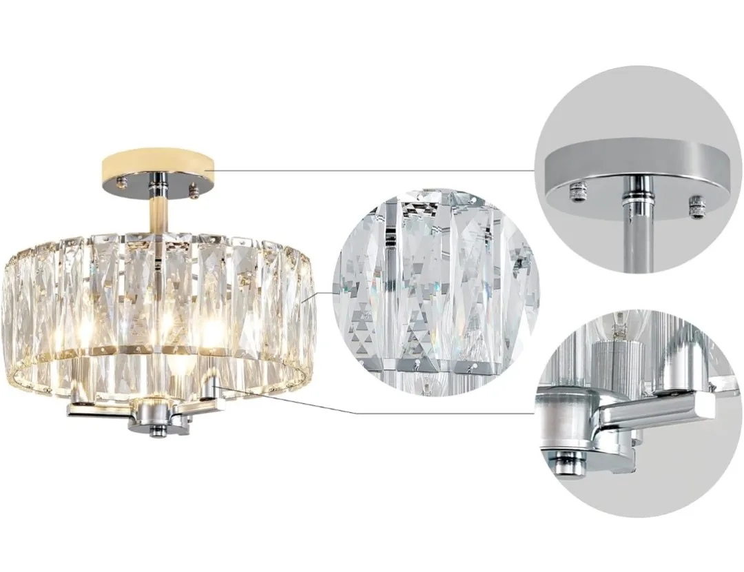 Crystal Ceiling Light Fixture image indicator(3)