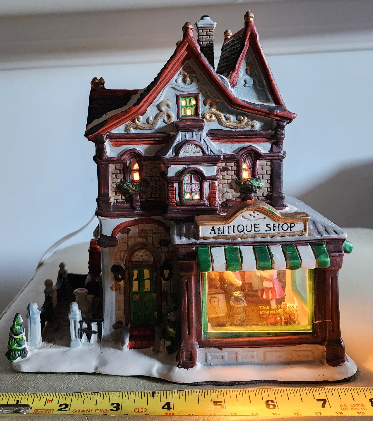 Norman Rockwell Antique Shop Village Collectible