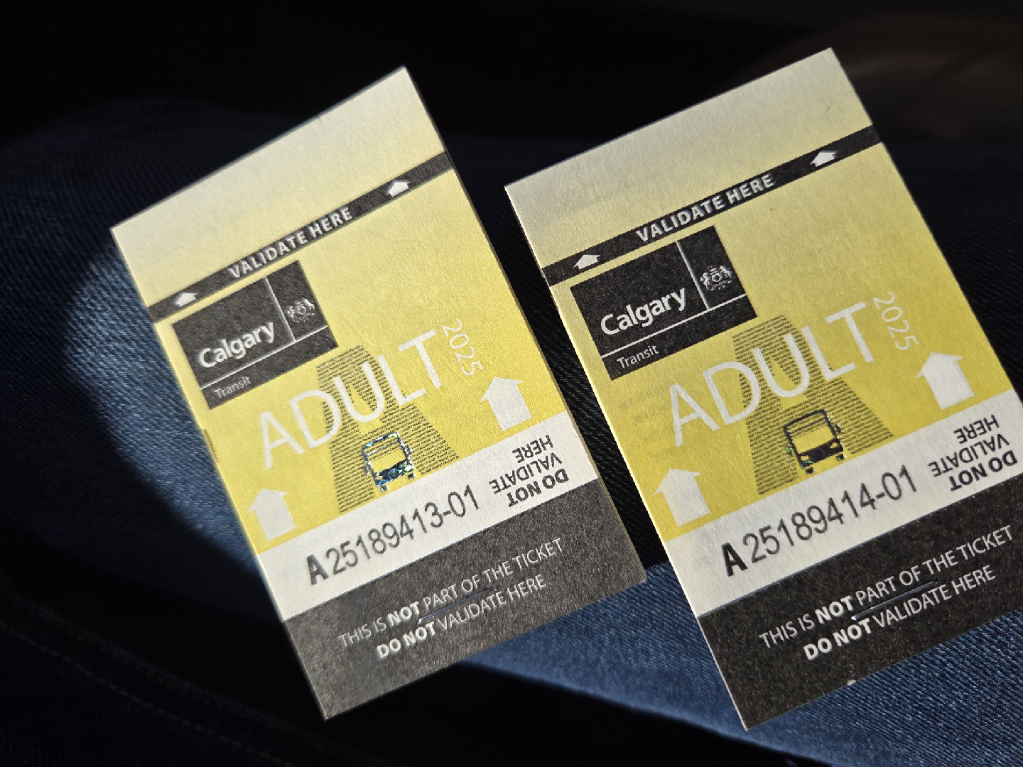 Calgary Transit Adult Tickets