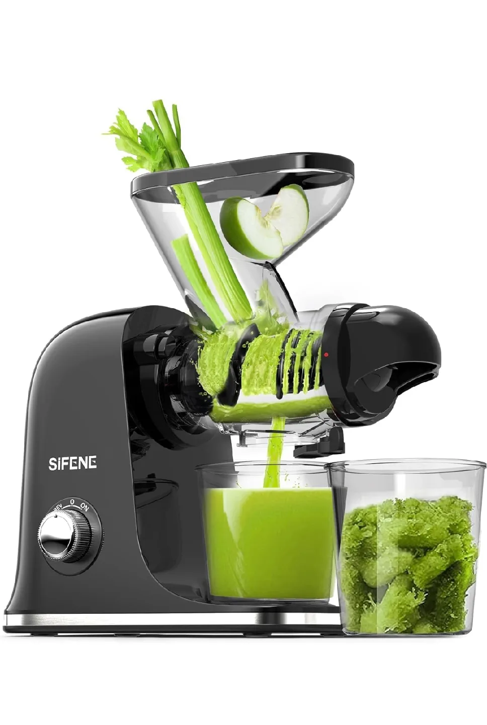 SIFENE Slow Masticating Juicer - Black image indicator(2)