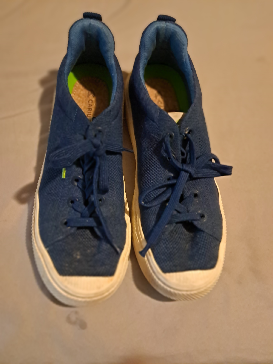 Cariuma Blue Canvas Sneakers