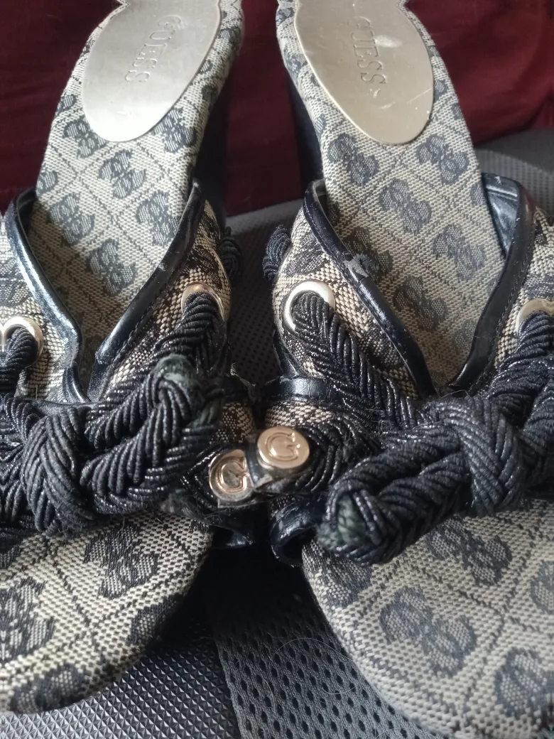 Guess Patterned Wedge Sandals image indicator(2)