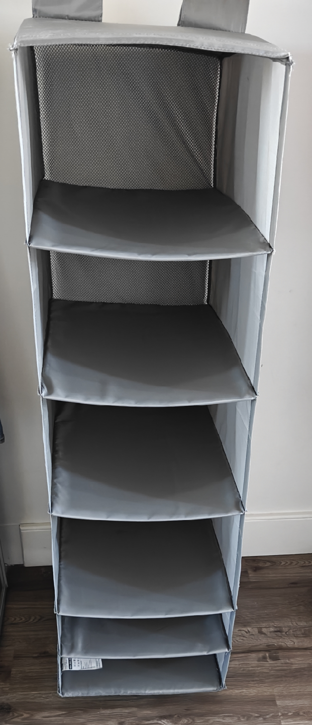 IKEA SKUBB Hanging Organizer - Grey - 35x45x125 cm