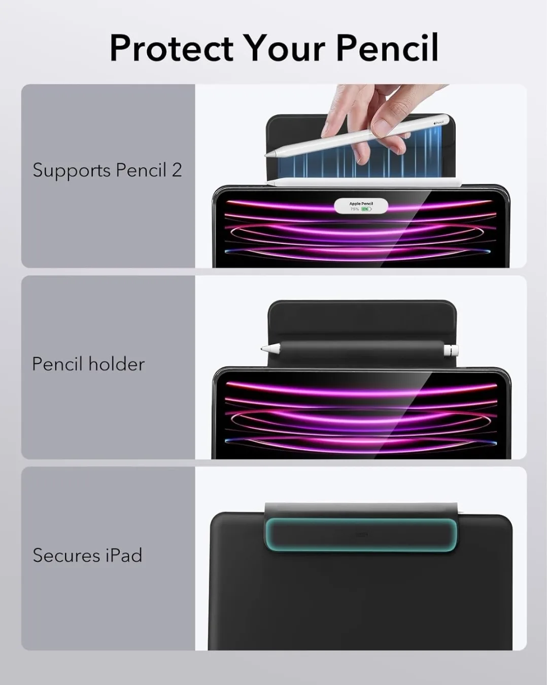 iPad Pro 12.9" Detachable Back Case image indicator(8)