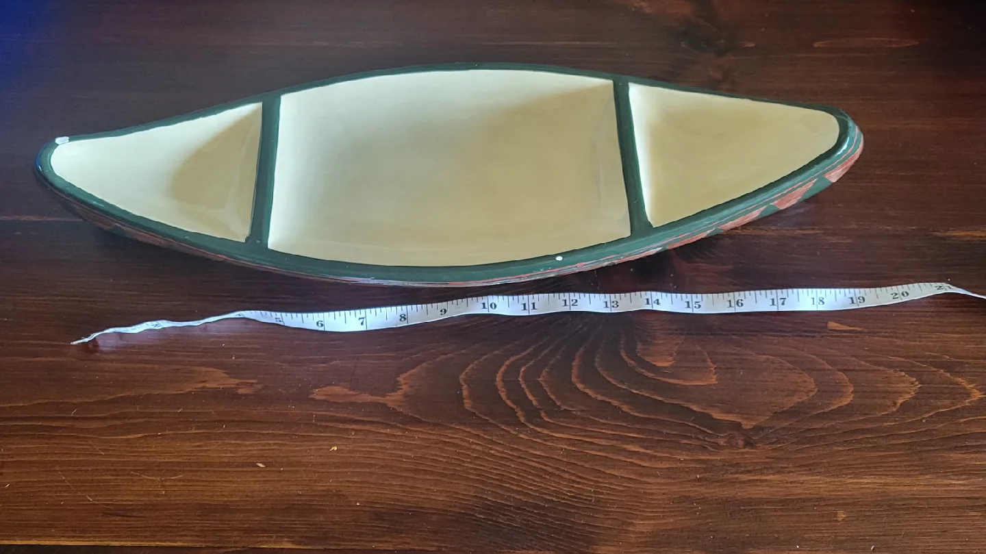 Vintage Canoe Shaped Serving Dish image indicator(6)