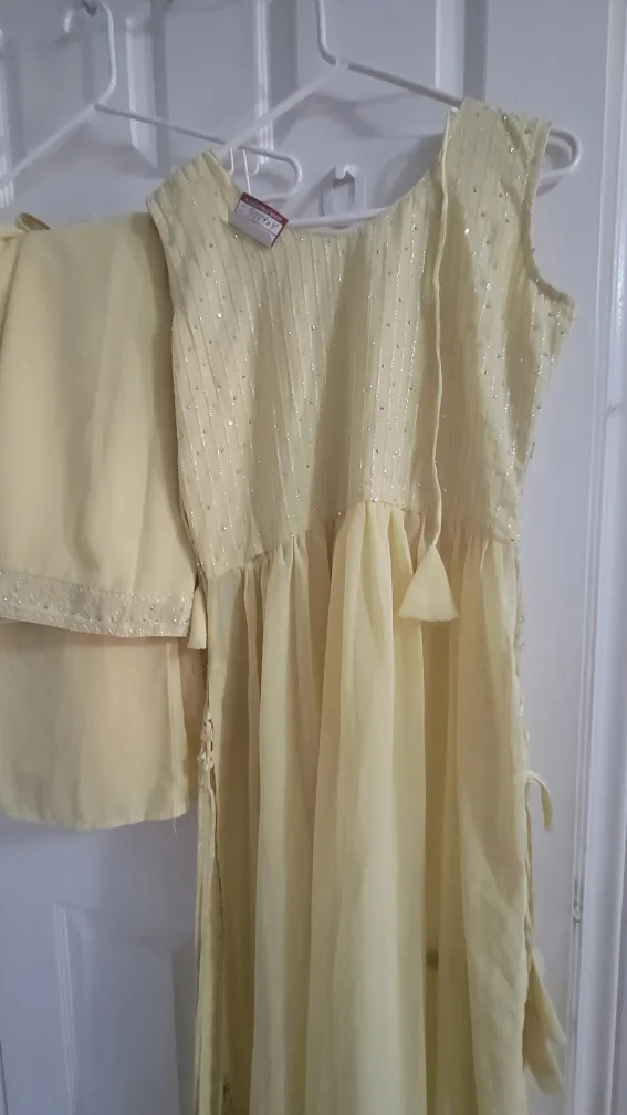 Yellow Salwar Kameez Suit image indicator(2)