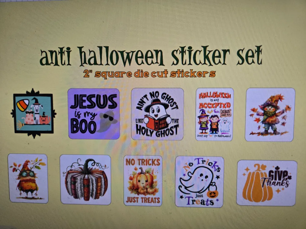🥕Declutter day 6 - Anti Halloween Sticker Set thumbnail