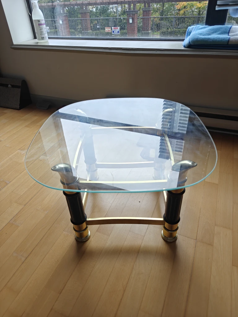Glass top coffee table - photo 2