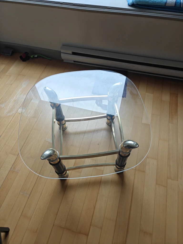 Glass top coffee table - photo 3
