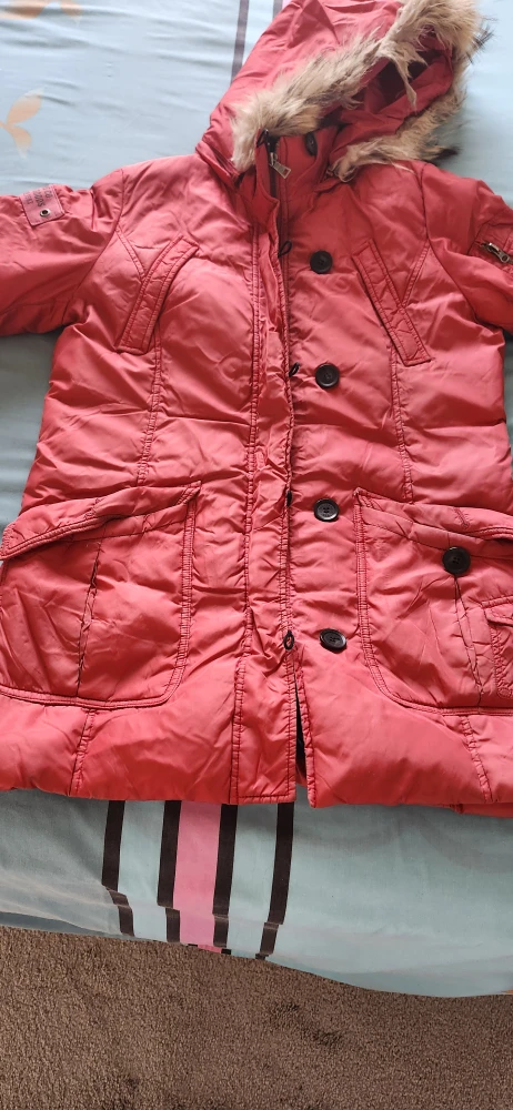 Red Puffer  Winter Jacket Medium