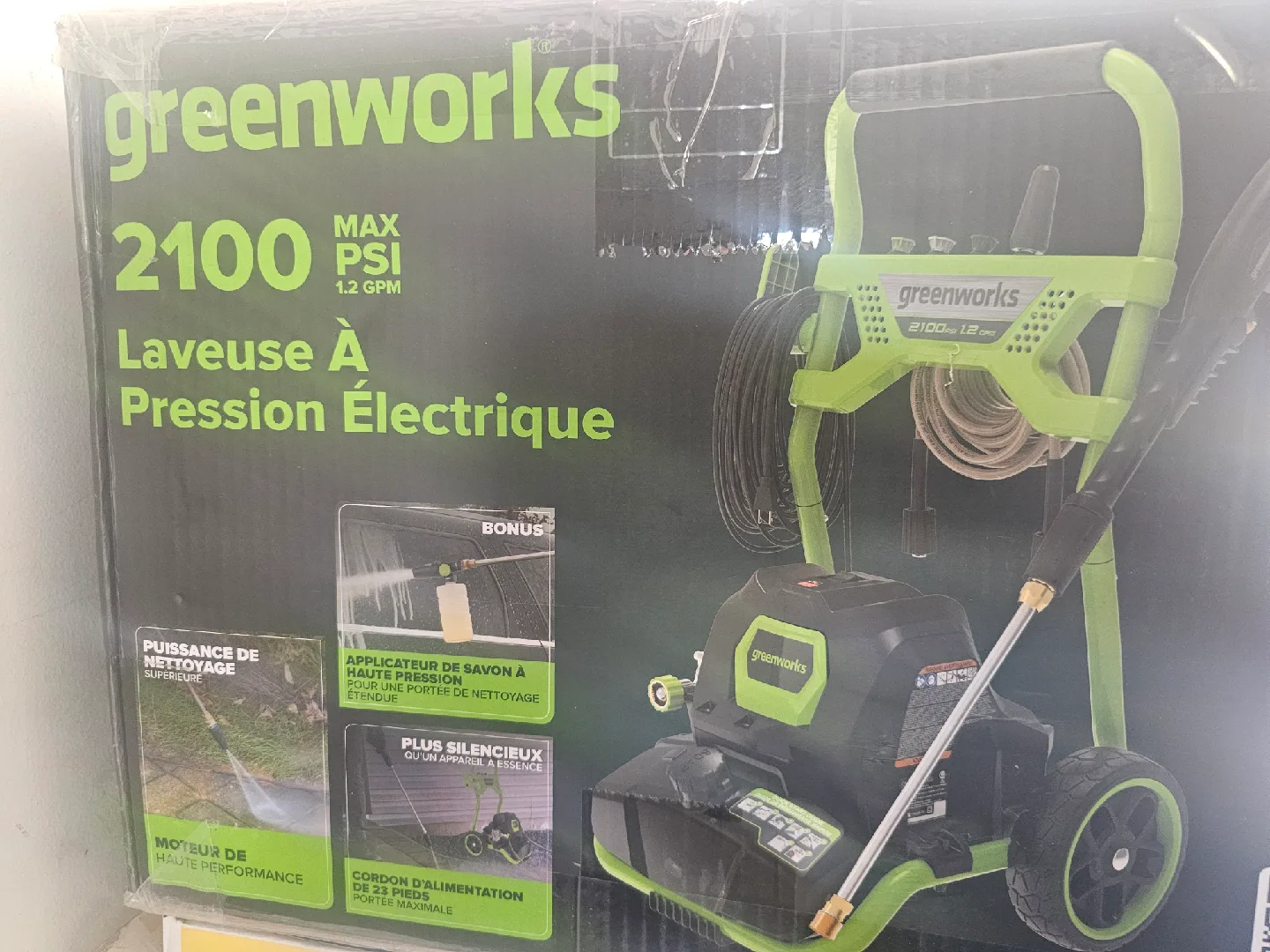 Greenworks 2100 PSI Electric Pressure Washer - New image indicator(3)