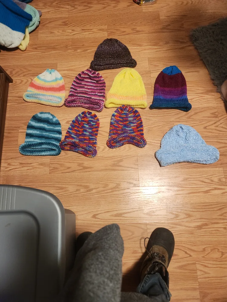Handmade Knitted Beanies- Multi-Color for 10$