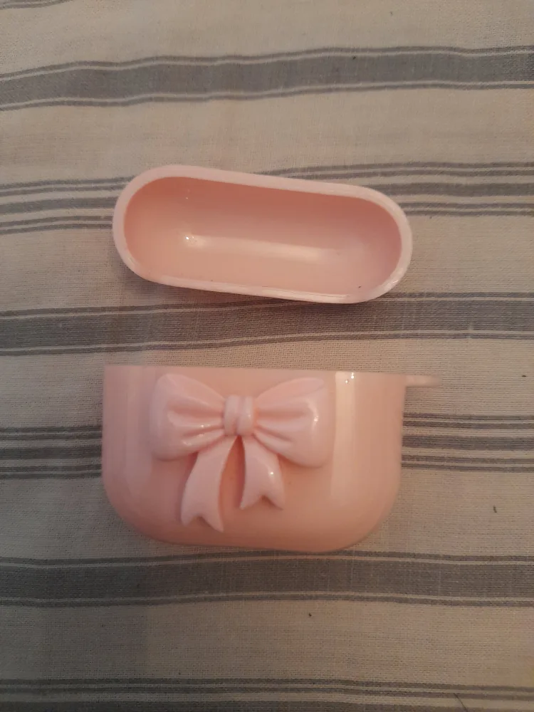 Pink Plastic earpod case 🧡 thumbnail
