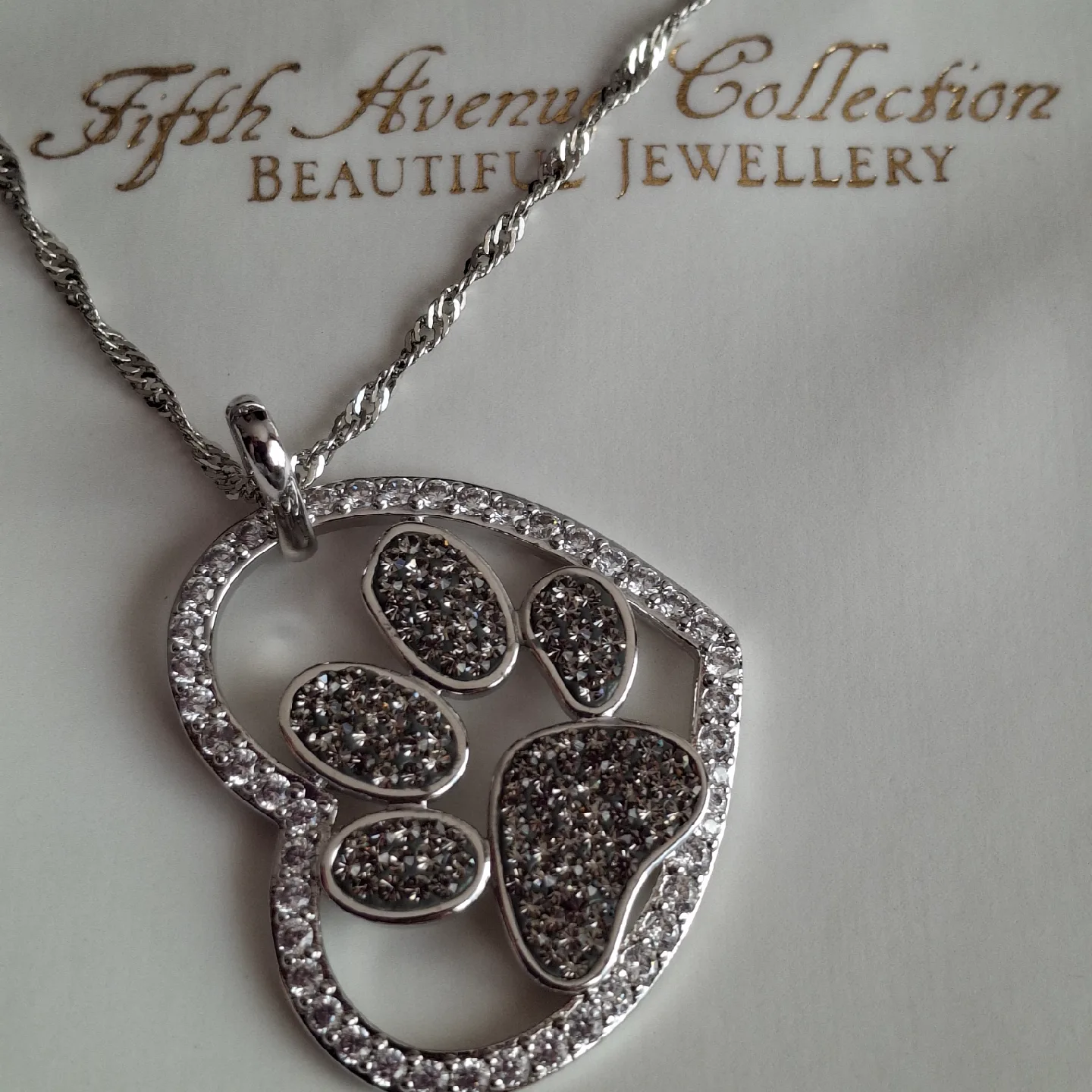 Fifth Avenue Collection Paw Print Necklace image indicator(2)