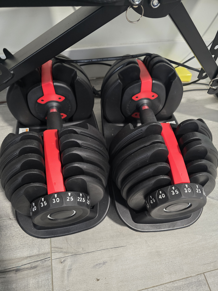 Adjustable Weight Bench with Dumbbells - photo 3