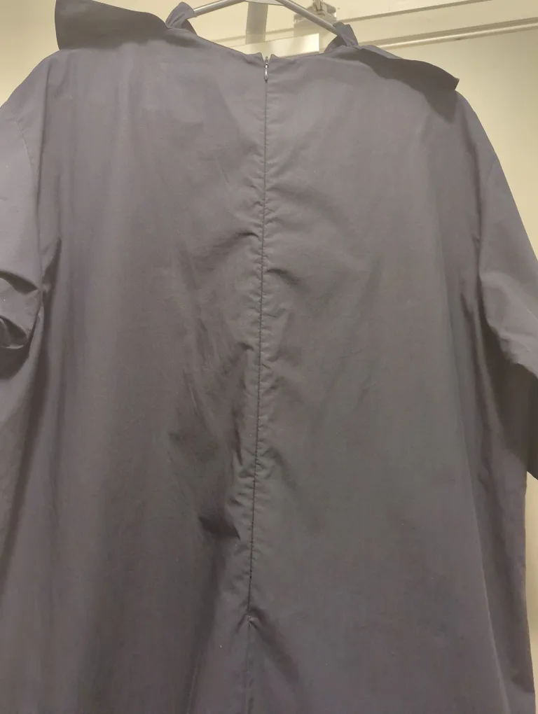 Marni Navy Ruffle Collar Dress image indicator(2)