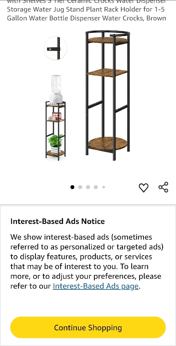 3-Tier Plant Stand Rack Holder - Brown image indicator(4)