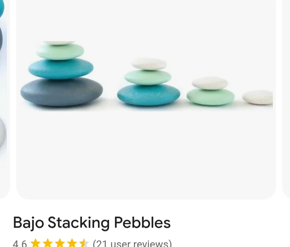 Bajo Stacking Pebbles Wooden Toy image indicator(2)