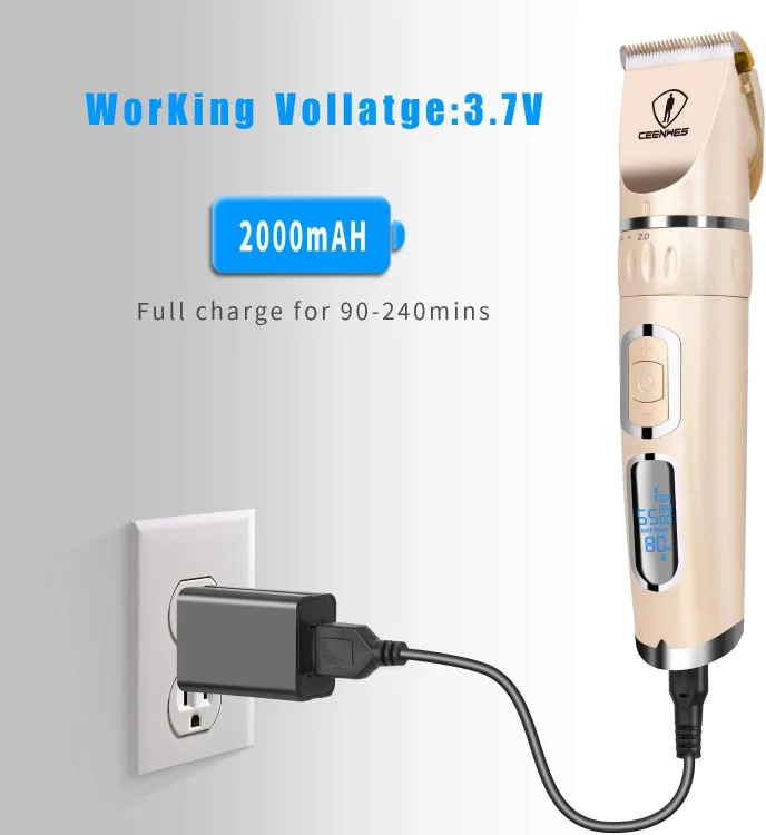 Ceenwes Hair Clippers 3-Speed Cordless Heavy Duty Clippers image indicator(4)