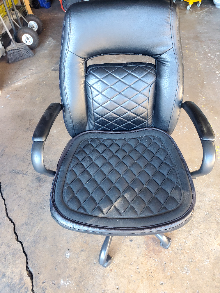 Black Office Chair with Lumbar Support