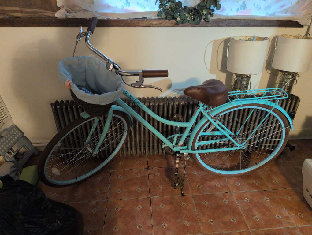 KENT 700C Providence Cruiser Bike Adult, Light blue and brown - photo 4