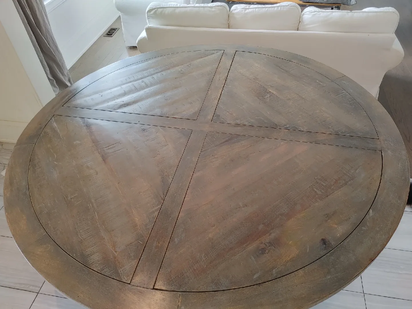 Round Wooden Dining Table ( 6ft in Diameter) image indicator(5)
