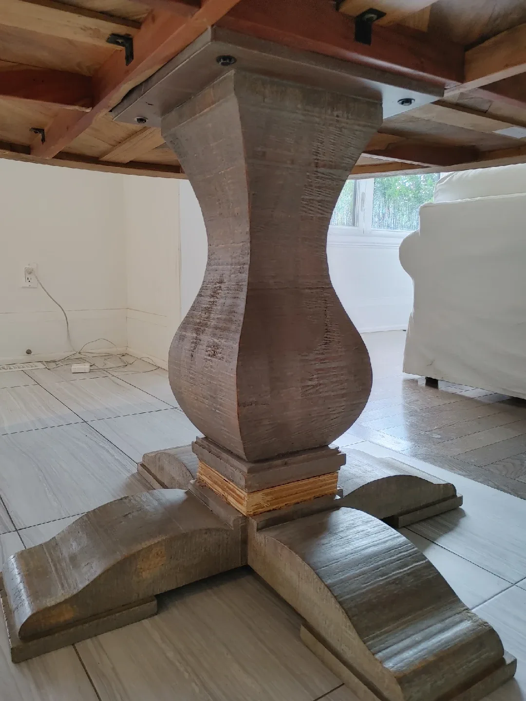 Round Wooden Dining Table ( 6ft in Diameter) image indicator(7)