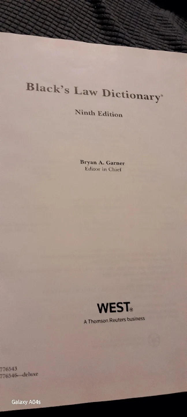 🥕Black's Law Dictionary Ninth Edition image indicator(2)