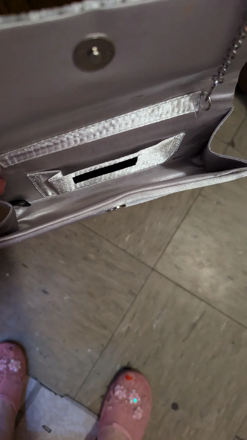 Silver Evening Clutch Purse image indicator(2)