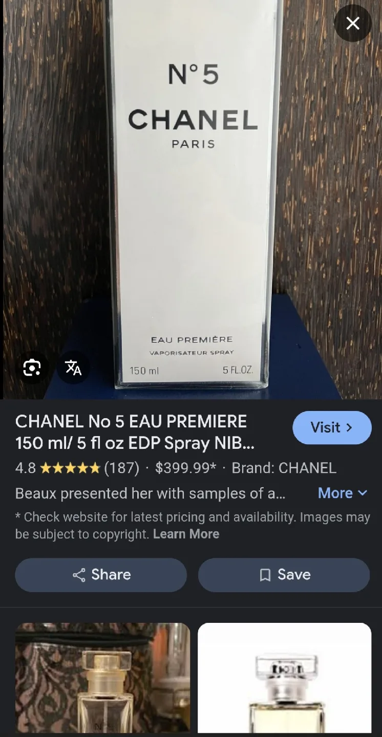 * Rare Gem* Chanel N°5 Eau Premiere Perfume image indicator(5)
