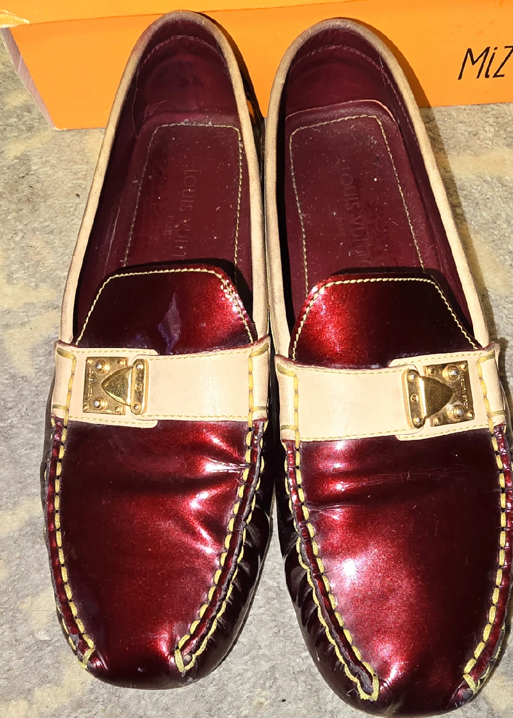 Louis Vuitton Burgundy Loafers