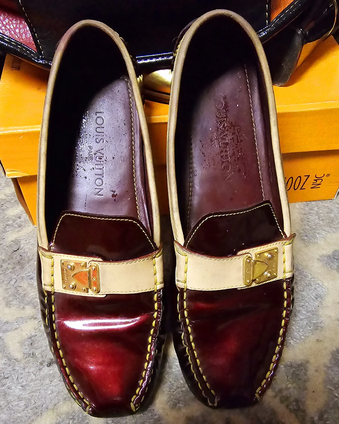 Louis Vuitton Burgundy Loafers - photo 3