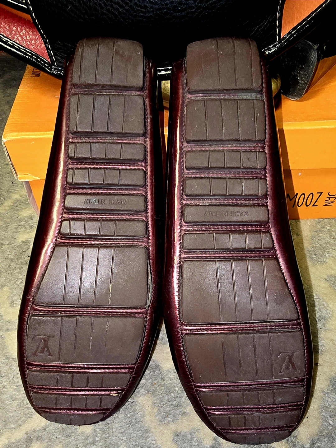 Louis Vuitton Burgundy Loafers - photo 4